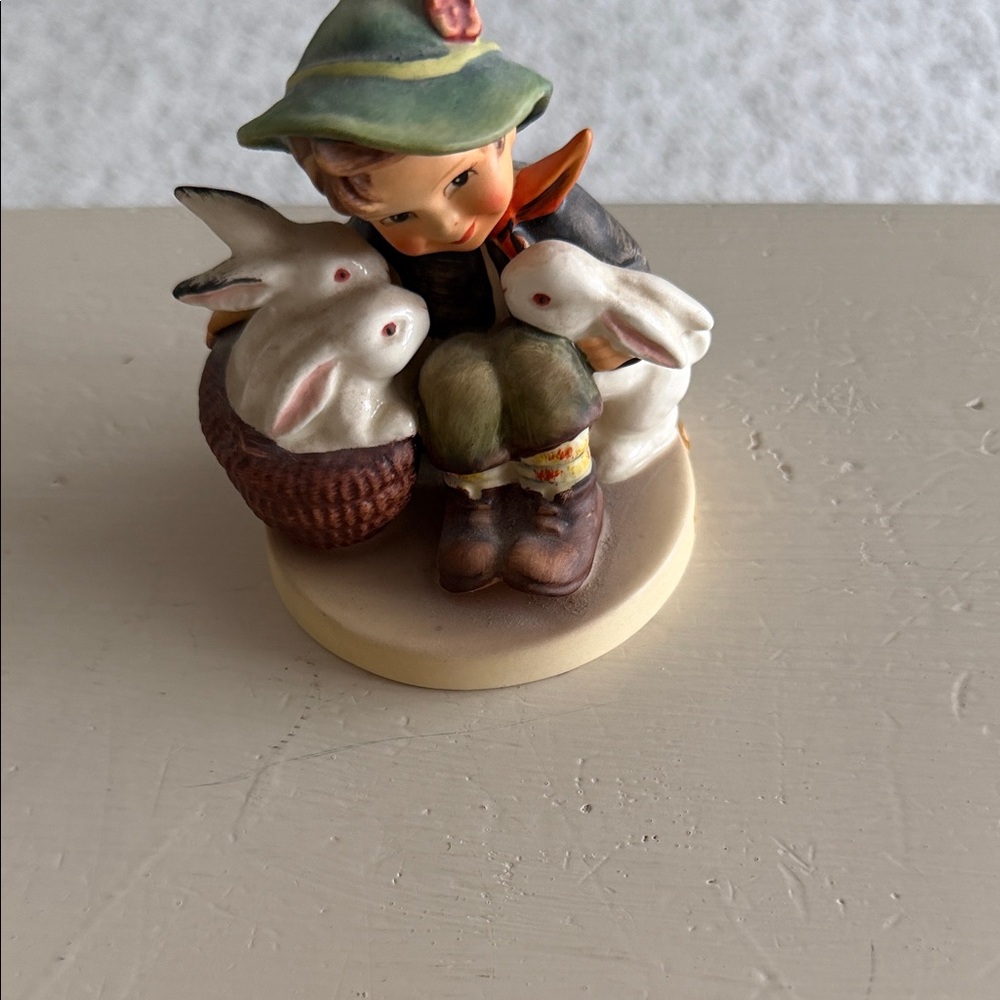 Hummel Whimsical Child and Rabbit Figurine